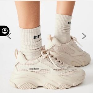 Steve Madden Kids Cream Sneakers